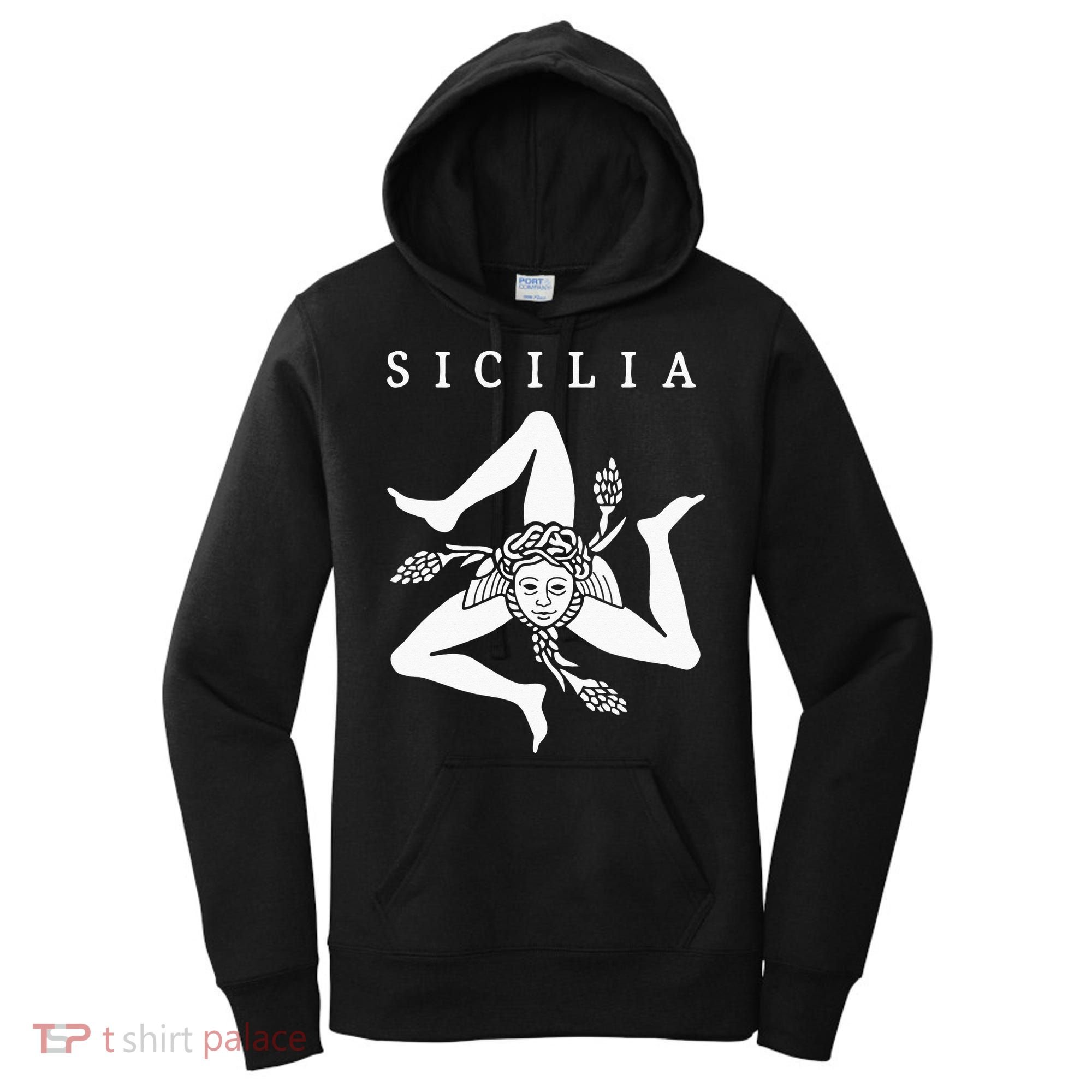 Sicilia Flag Sicily Palermo Italy Women's Hoodie