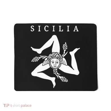 Sicilia Flag Sicily Palermo Italy Mousepad