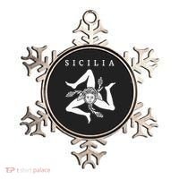 Sicilia Flag Sicily Palermo Italy Ornament thumb 0