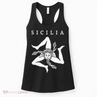 Sicilia Flag Sicily Palermo Italy Women's Tank Top thumb 0
