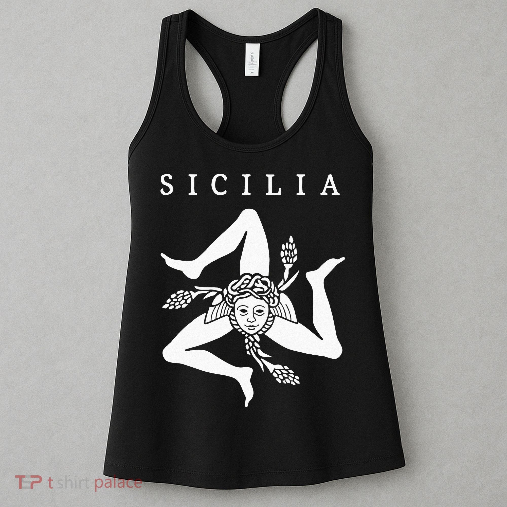 Sicilia Flag Sicily Palermo Italy Women's Tank Top