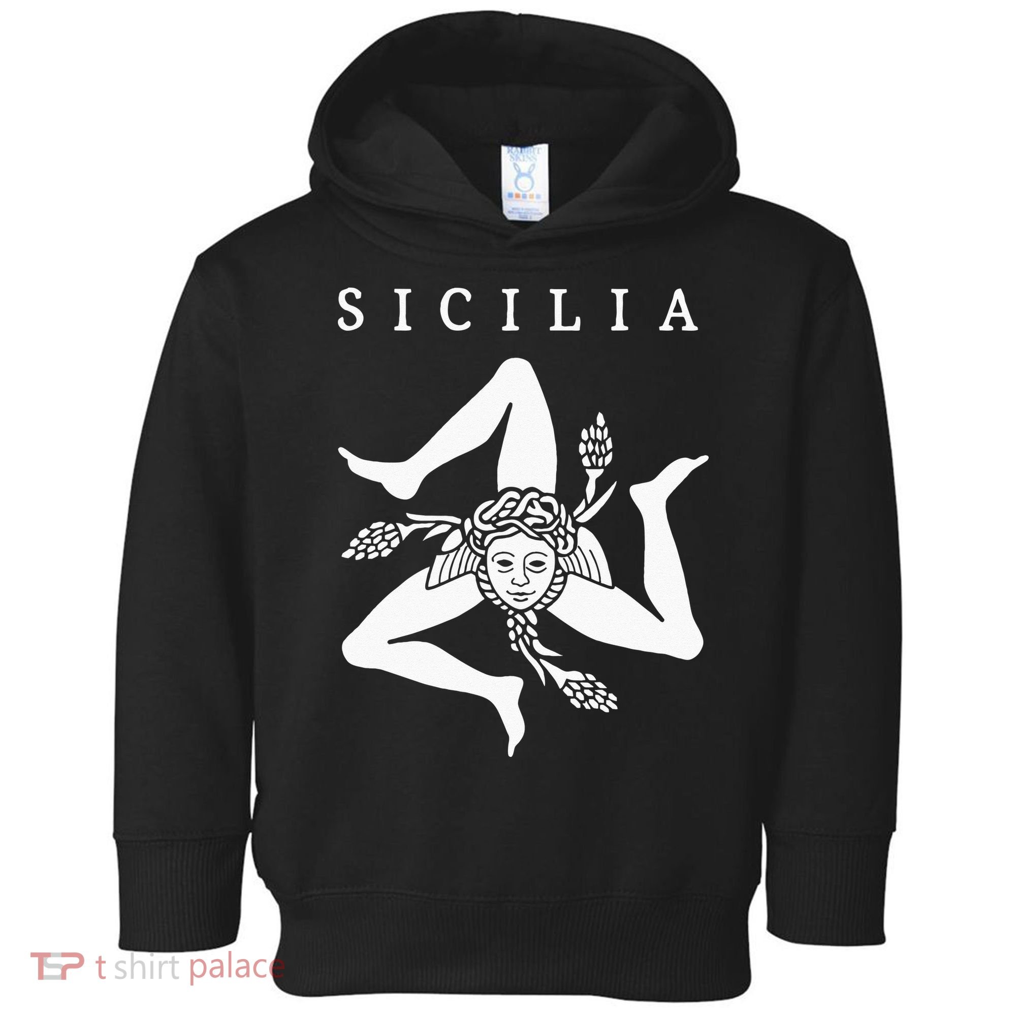 Sicilia Flag Sicily Palermo Italy Toddler Hoodie