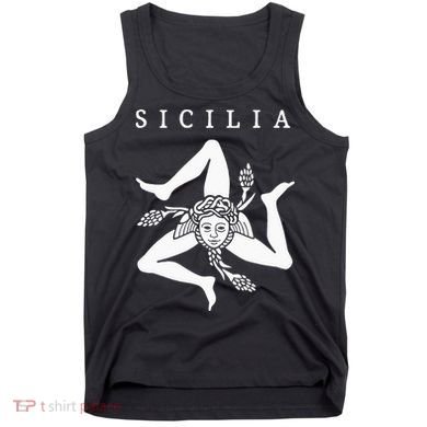 Sicilia Flag Sicily Palermo Italy Tank Top