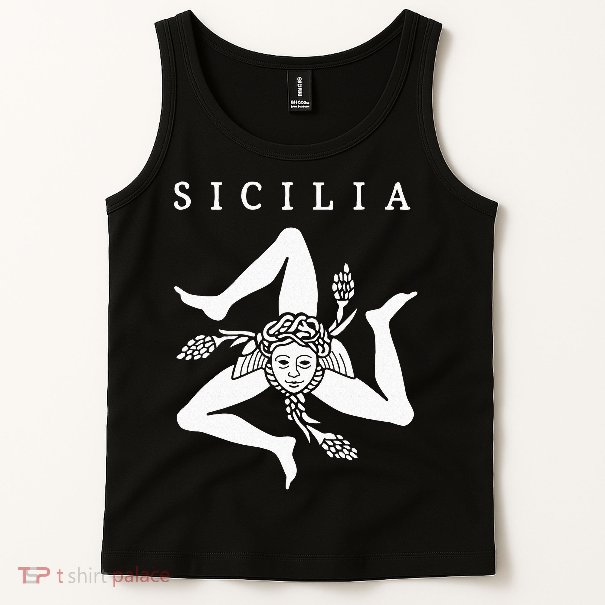 Sicilia Flag Sicily Palermo Italy Tank Top