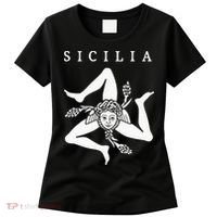 Sicilia Flag Sicily Palermo Italy Women's T-Shirt thumb 0