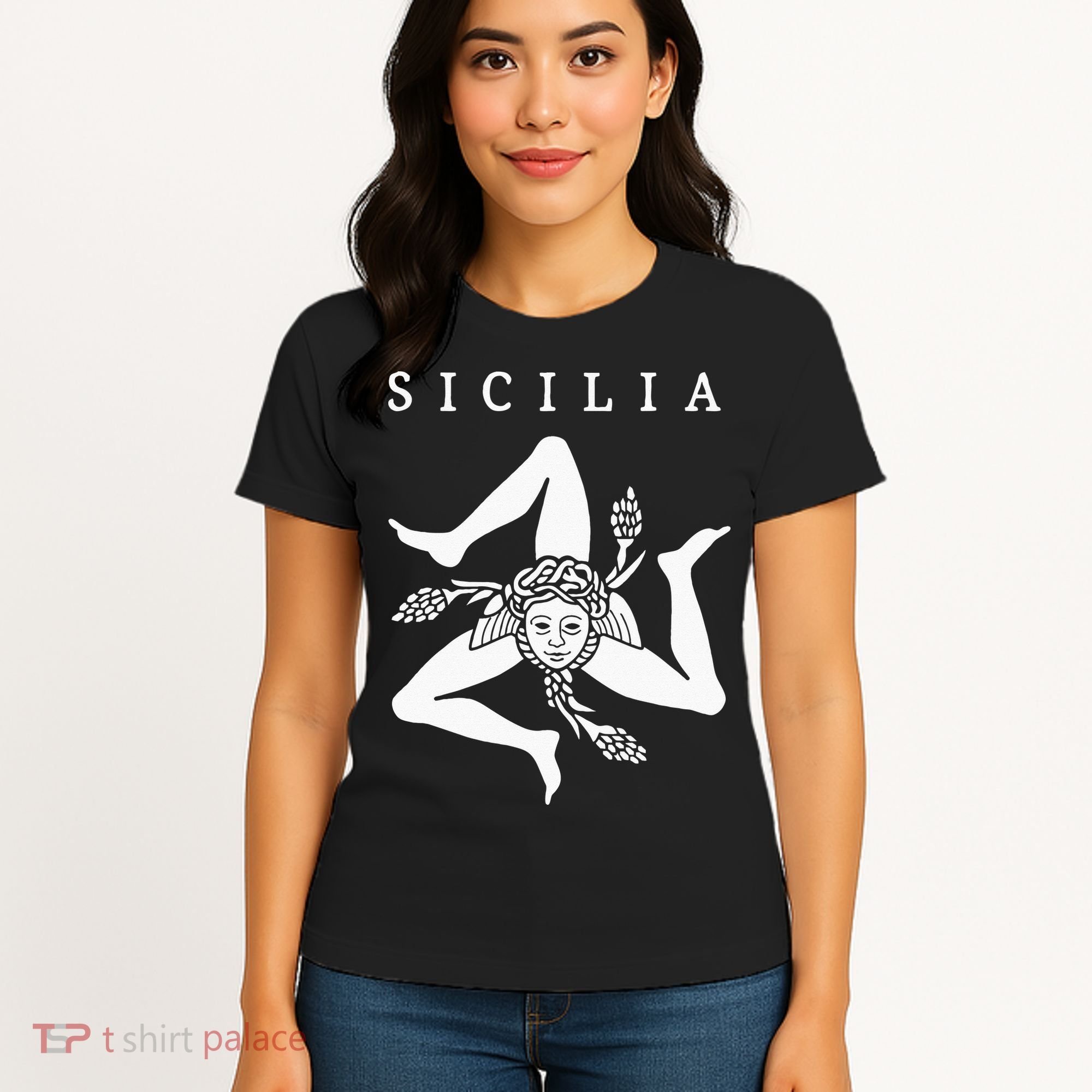 Sicilia Flag Sicily Palermo Italy Women's T-Shirt