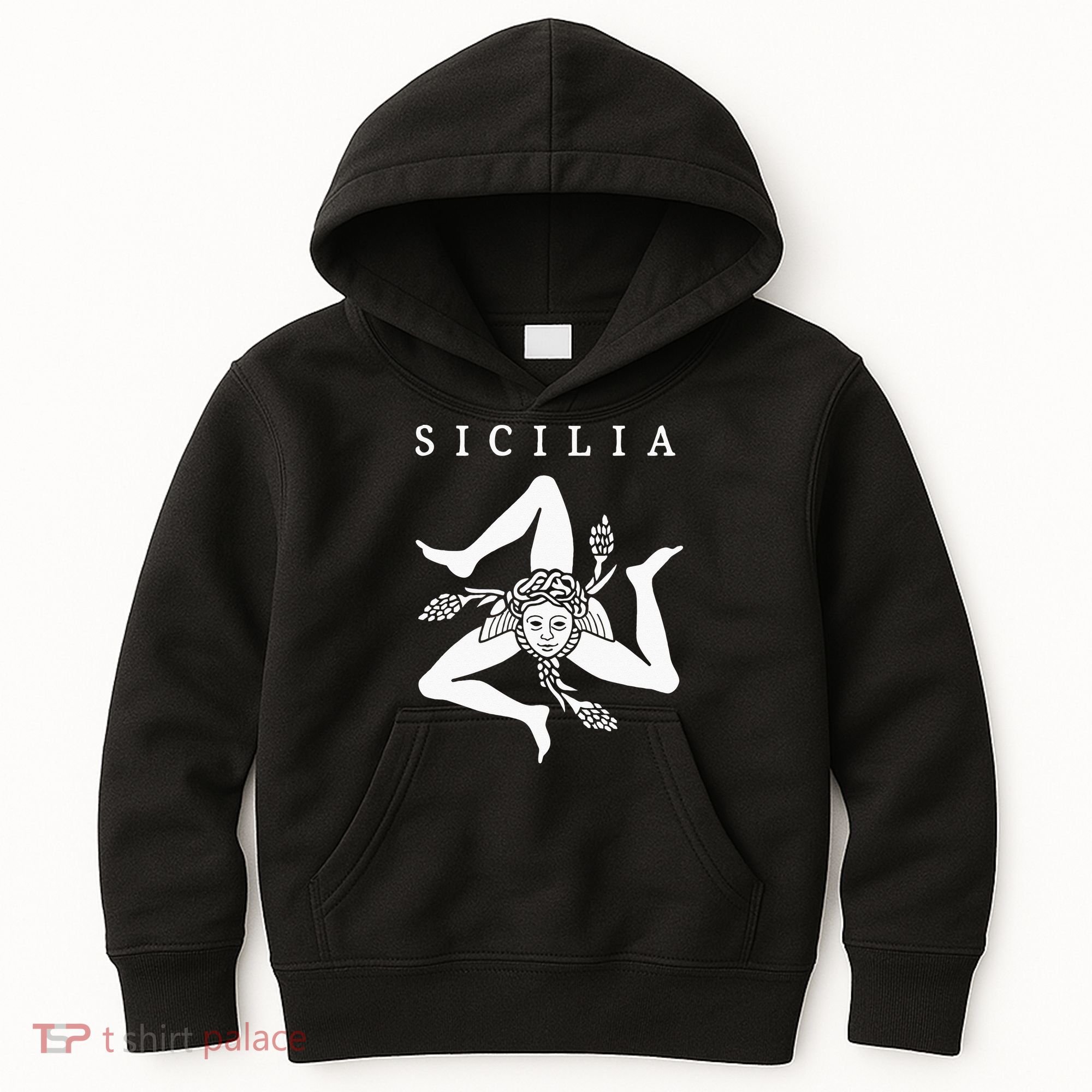 Sicilia Flag Sicily Palermo Italy Kids Hoodie