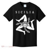 Sicilia Flag Sicily Palermo Italy Kids T-Shirt thumb 0