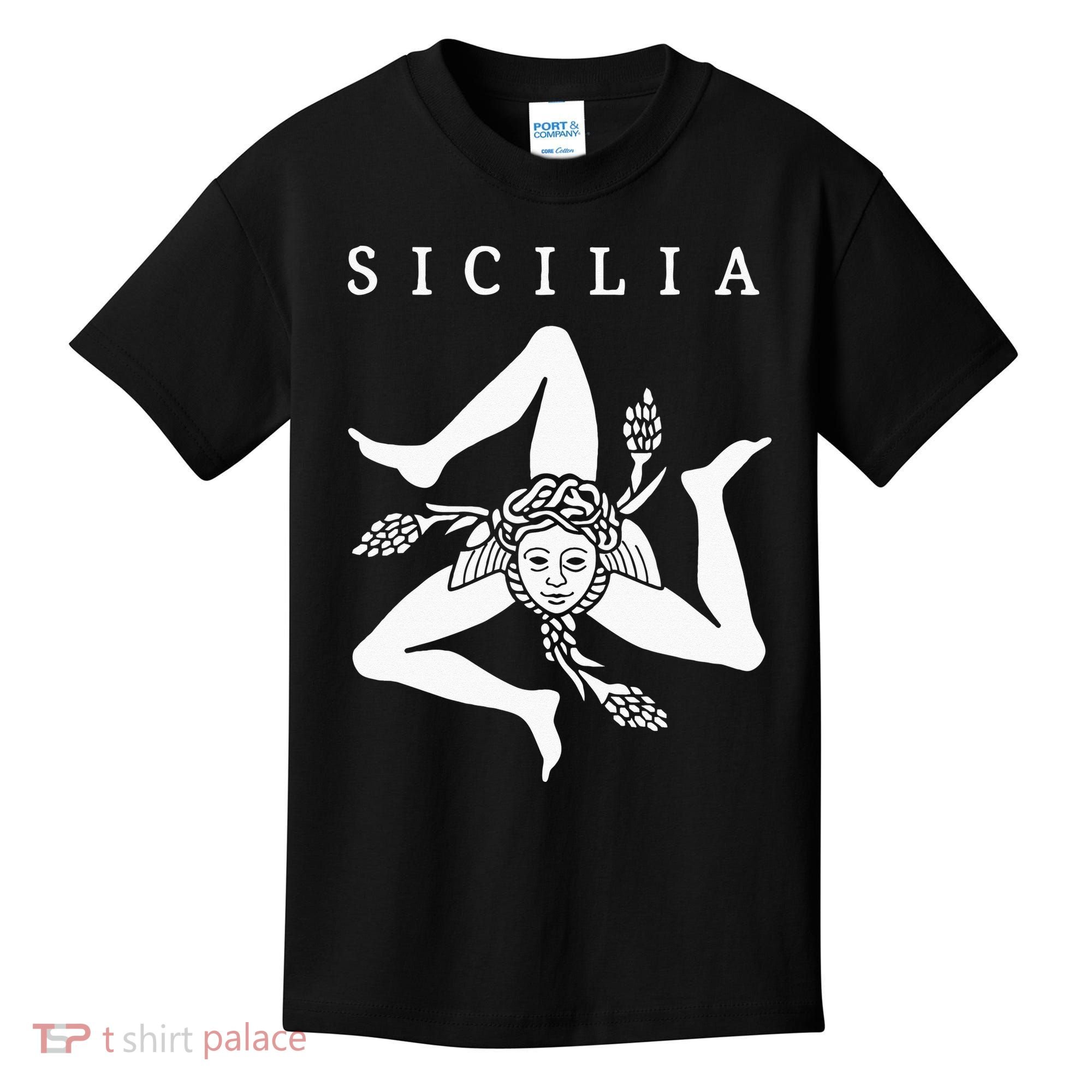 Sicilia Flag Sicily Palermo Italy Kids T-Shirt