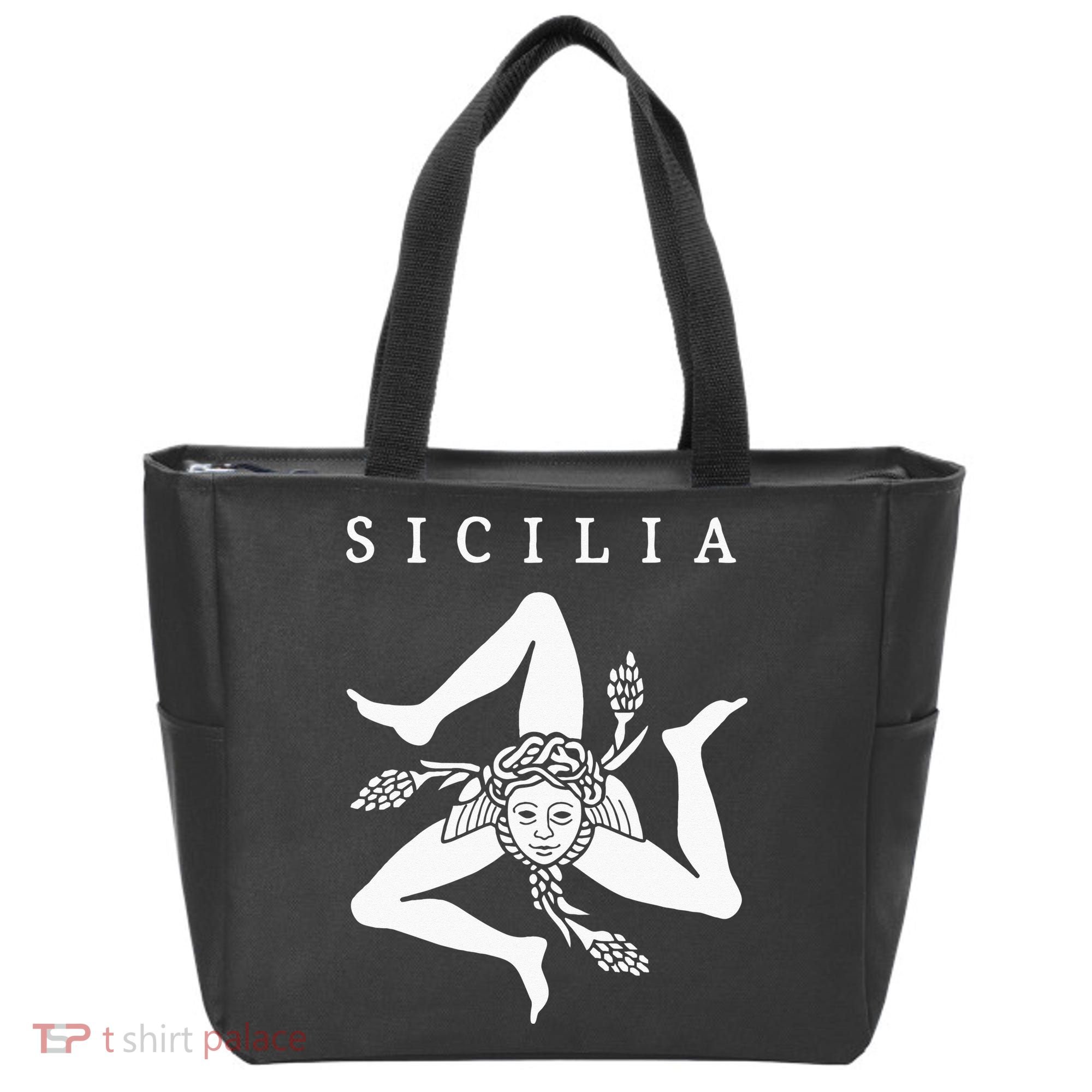 Sicilia Flag Sicily Palermo Italy Tote Bag