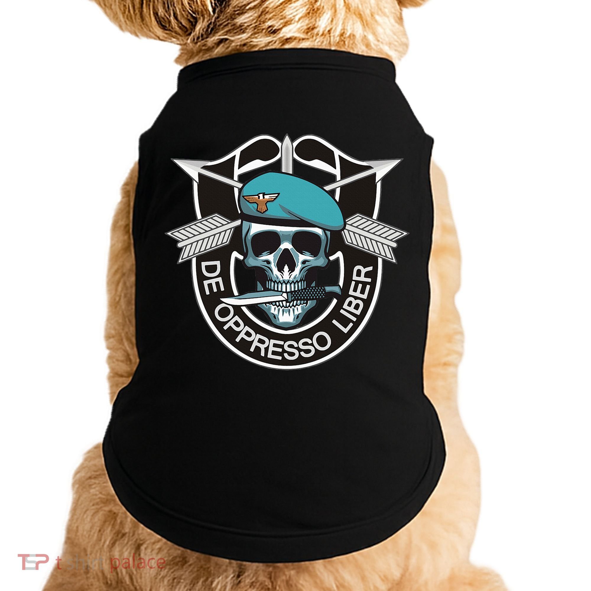 Special Forces Skull De Oppresso Liber Doggie Tank