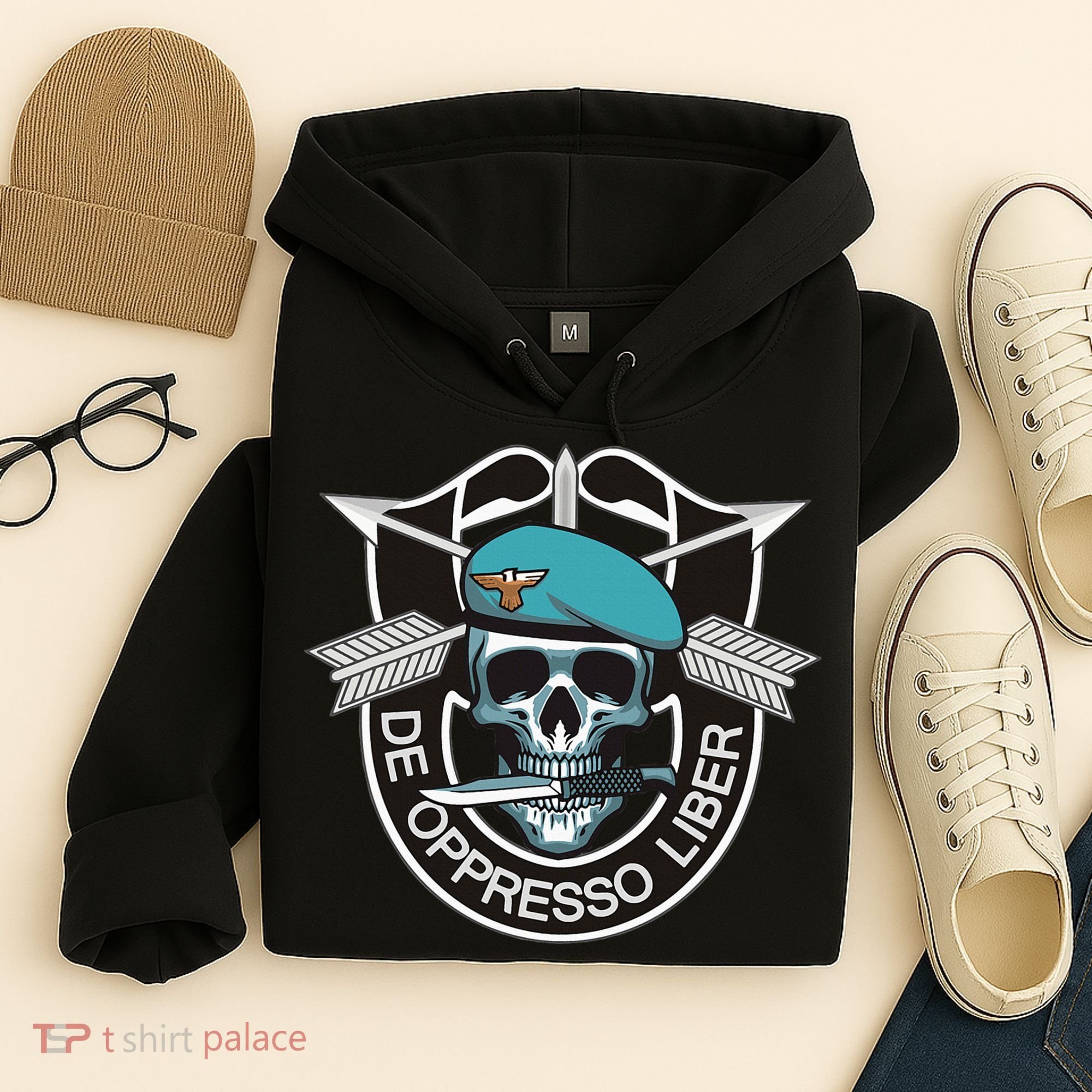Special Forces Skull De Oppresso Liber Hoodie