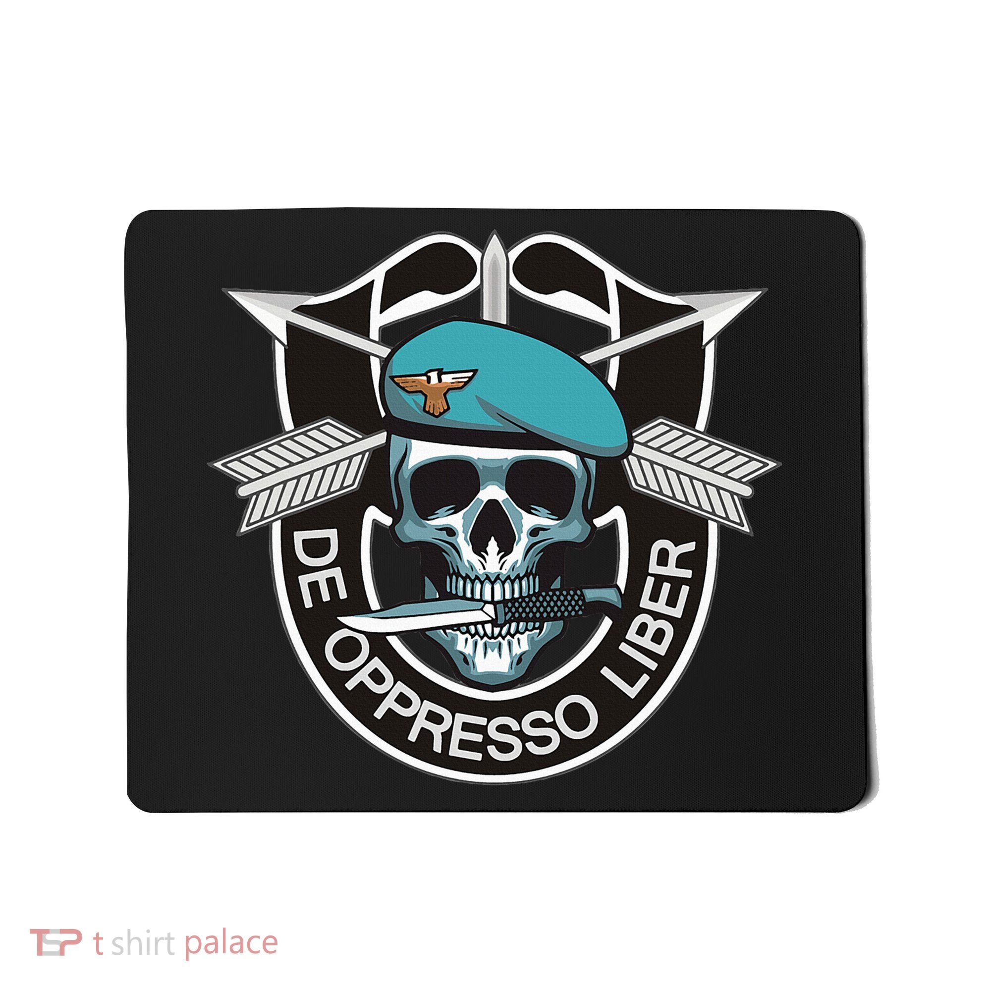 Special Forces Skull De Oppresso Liber Mousepad