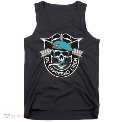 Special Forces Skull De Oppresso Liber Tank Top