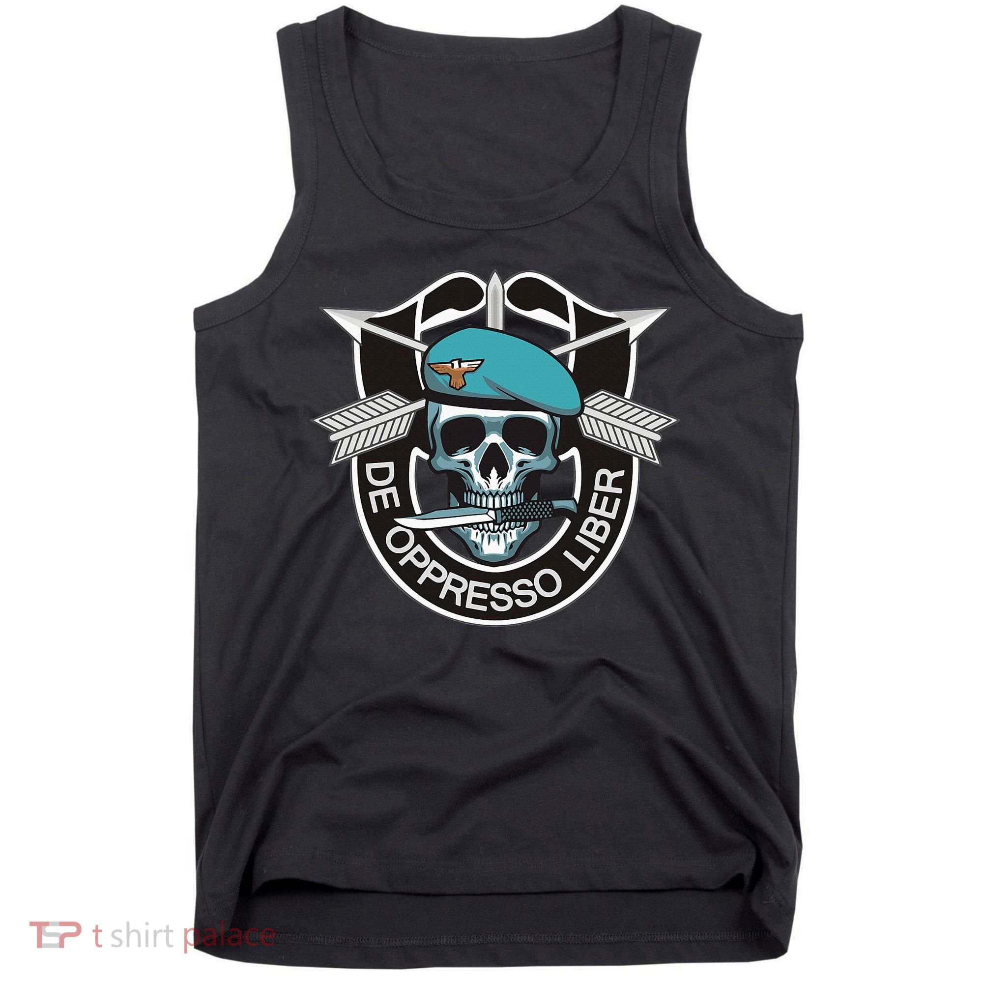 Special Forces Skull De Oppresso Liber Tank Top