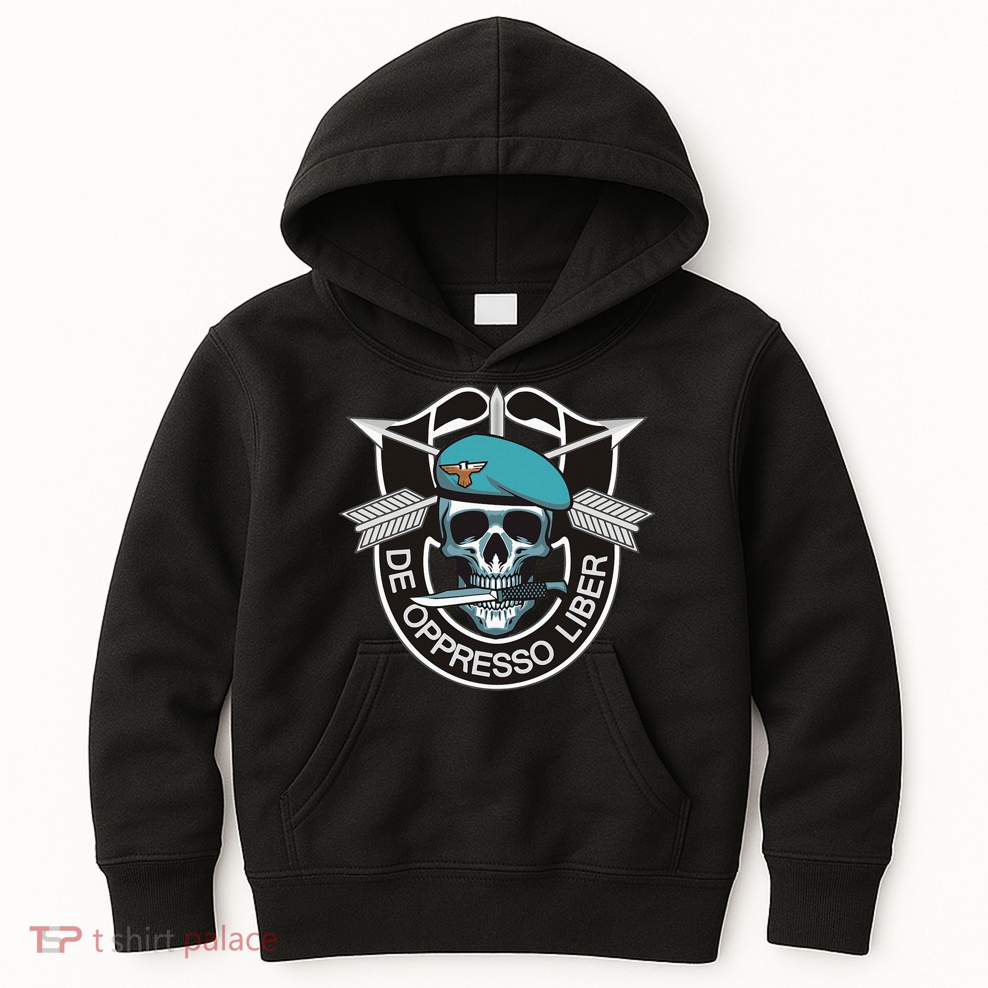 Special Forces Skull De Oppresso Liber Kids Hoodie