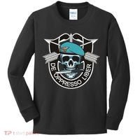 Special Forces Skull De Oppresso Liber Kids Long Sleeve Shirt thumb 0