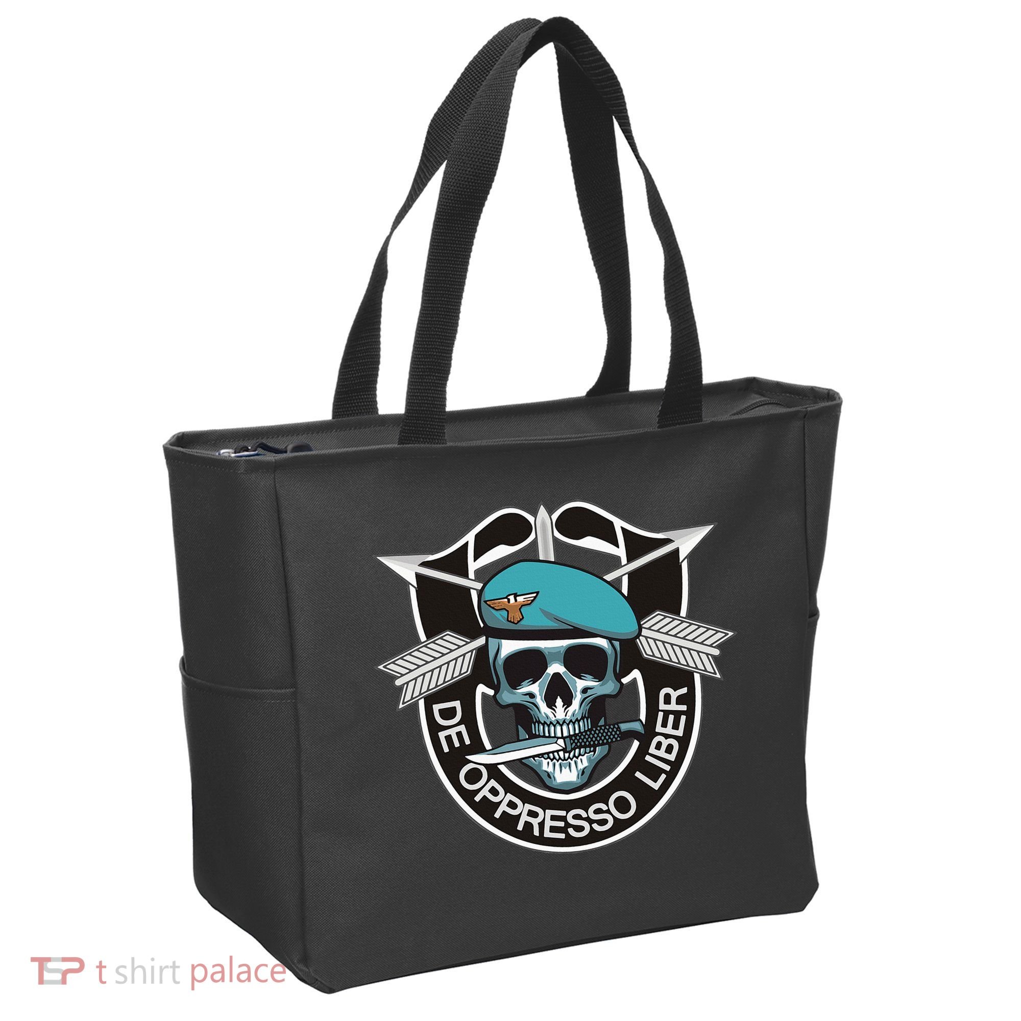 Special Forces Skull De Oppresso Liber Tote Bag