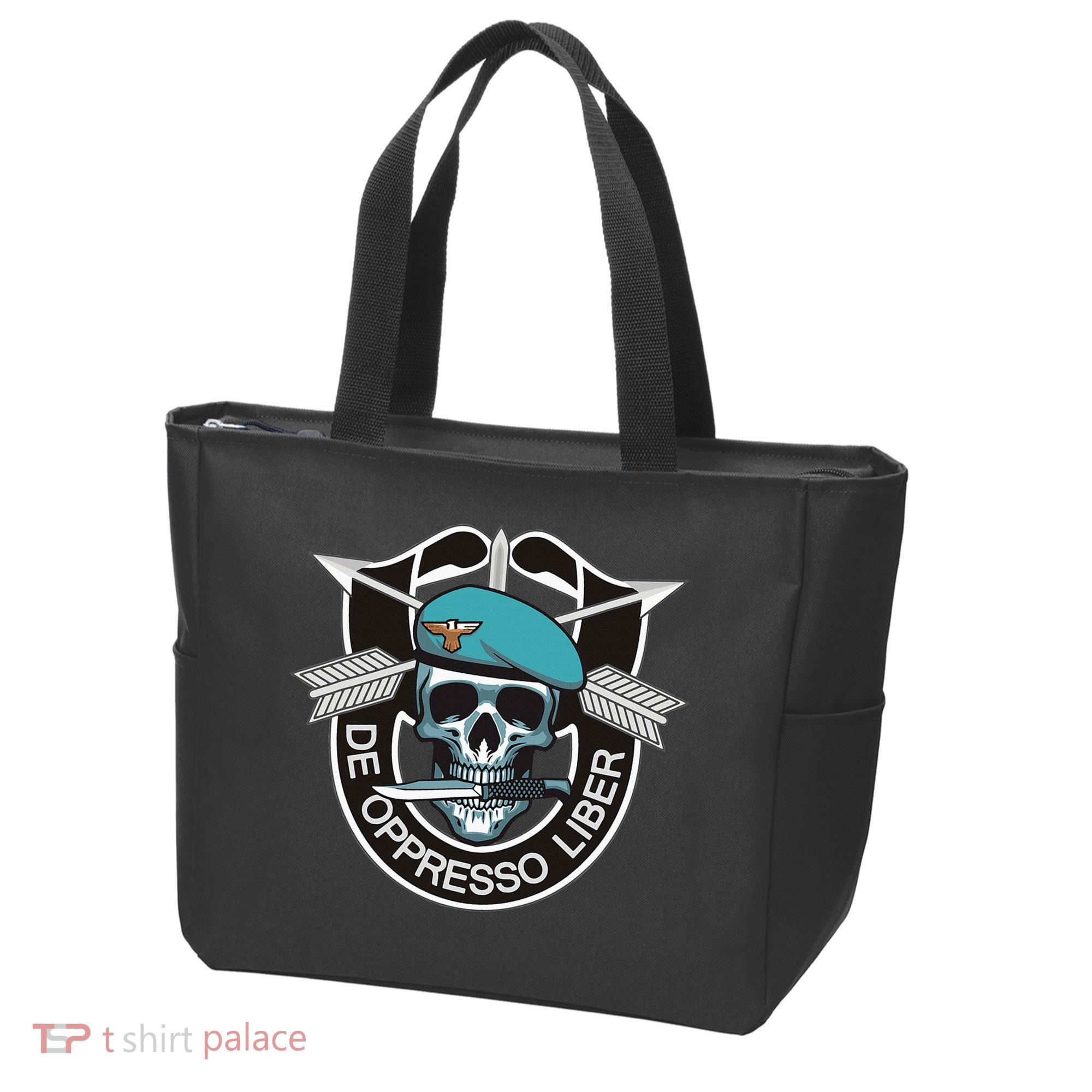 Special Forces Skull De Oppresso Liber Tote Bag