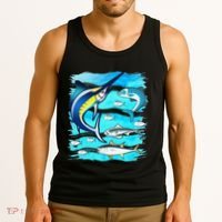 Saltwater Fish Swordfish Mahi Tuna Kingfing Atlantic Ocean Tank Top thumb 3