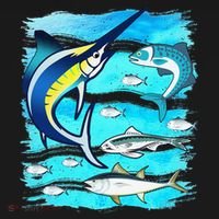 Saltwater Fish Swordfish Mahi Tuna Kingfing Atlantic Ocean Visor thumb 3