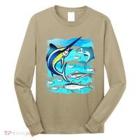 Saltwater Fish Swordfish Mahi Tuna Kingfing Atlantic Ocean Long Sleeve Shirt thumb 0