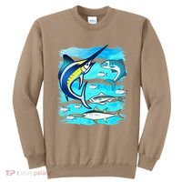 Saltwater Fish Swordfish Mahi Tuna Kingfing Atlantic Ocean Sweatshirt thumb 0