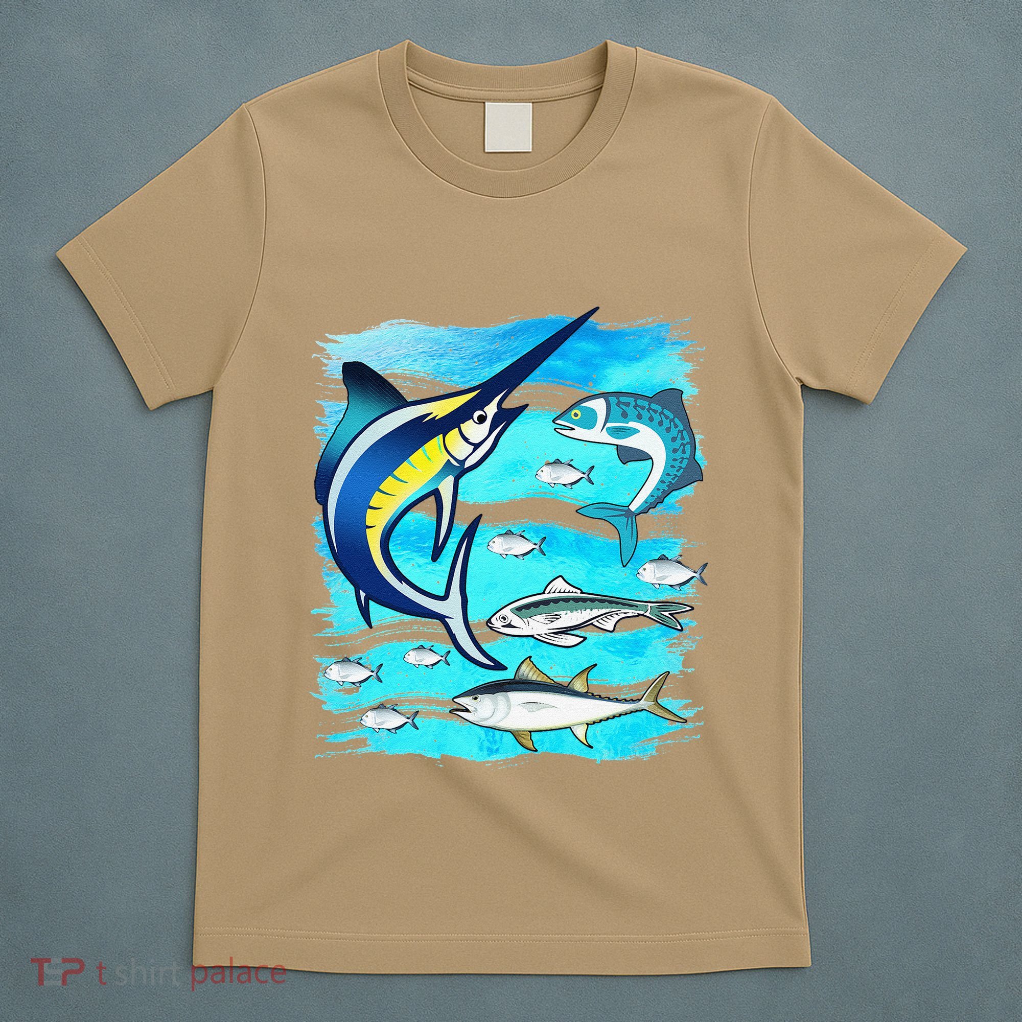 Saltwater Fish Swordfish Mahi Tuna Kingfing Atlantic Ocean T-Shirt