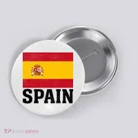 Spain Flag Spaniards And Travelers Button thumb 0