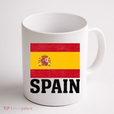Spain Flag Spaniards And Travelers Coffee Mug back