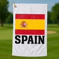 Spain Flag Spaniards And Travelers Golf Towel thumb 1