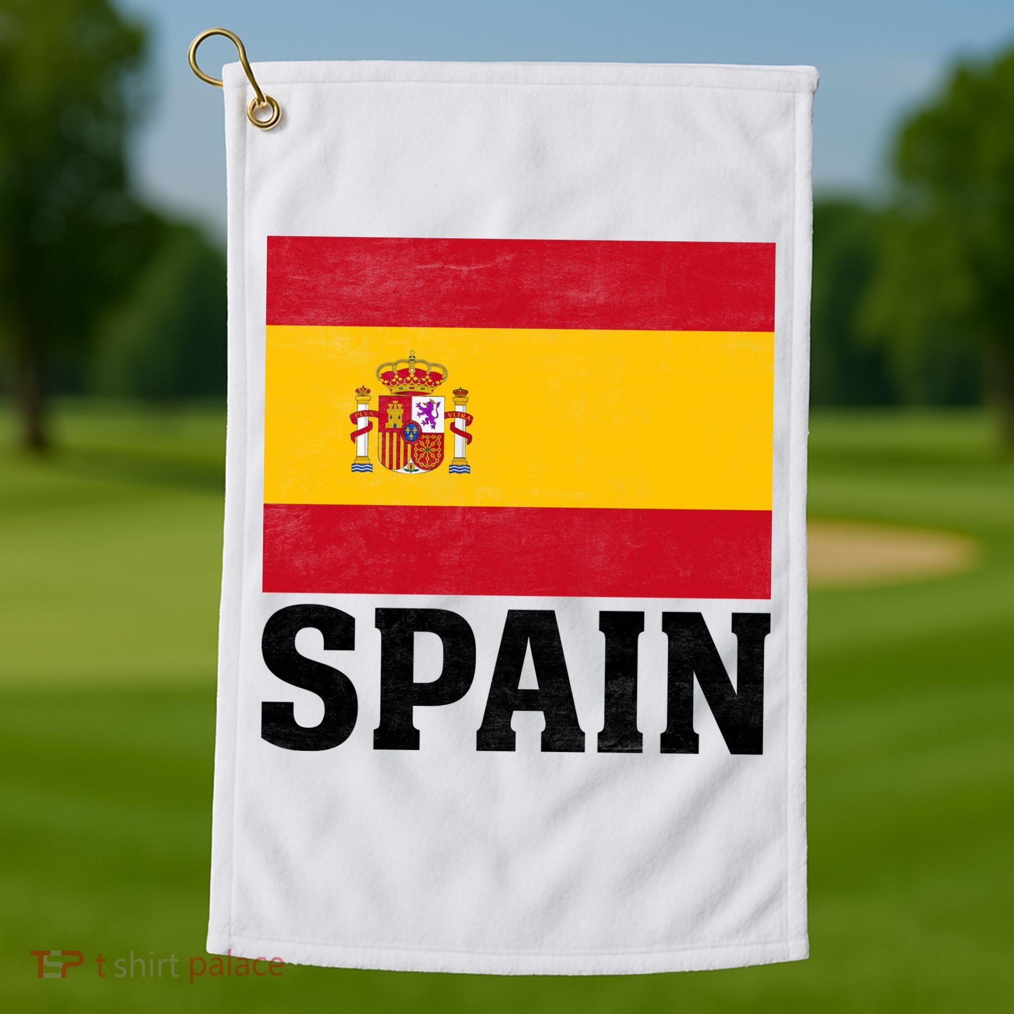 Spain Flag Spaniards And Travelers Golf Towel