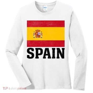 Spain Flag Spaniards And Travelers Women's Long Sleeve Shirt