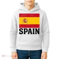 Spain Flag Spaniards And Travelers Kids Hoodie thumb 4