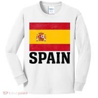 Spain Flag Spaniards And Travelers Kids Long Sleeve Shirt thumb 0