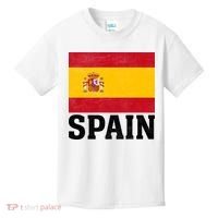Spain Flag Spaniards And Travelers Kids T-Shirt thumb 0