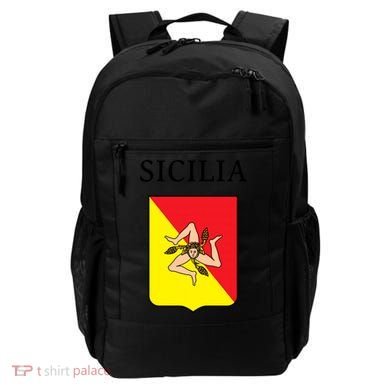 Sicilia Flag Sicily Palermo Italy Gift Backpack