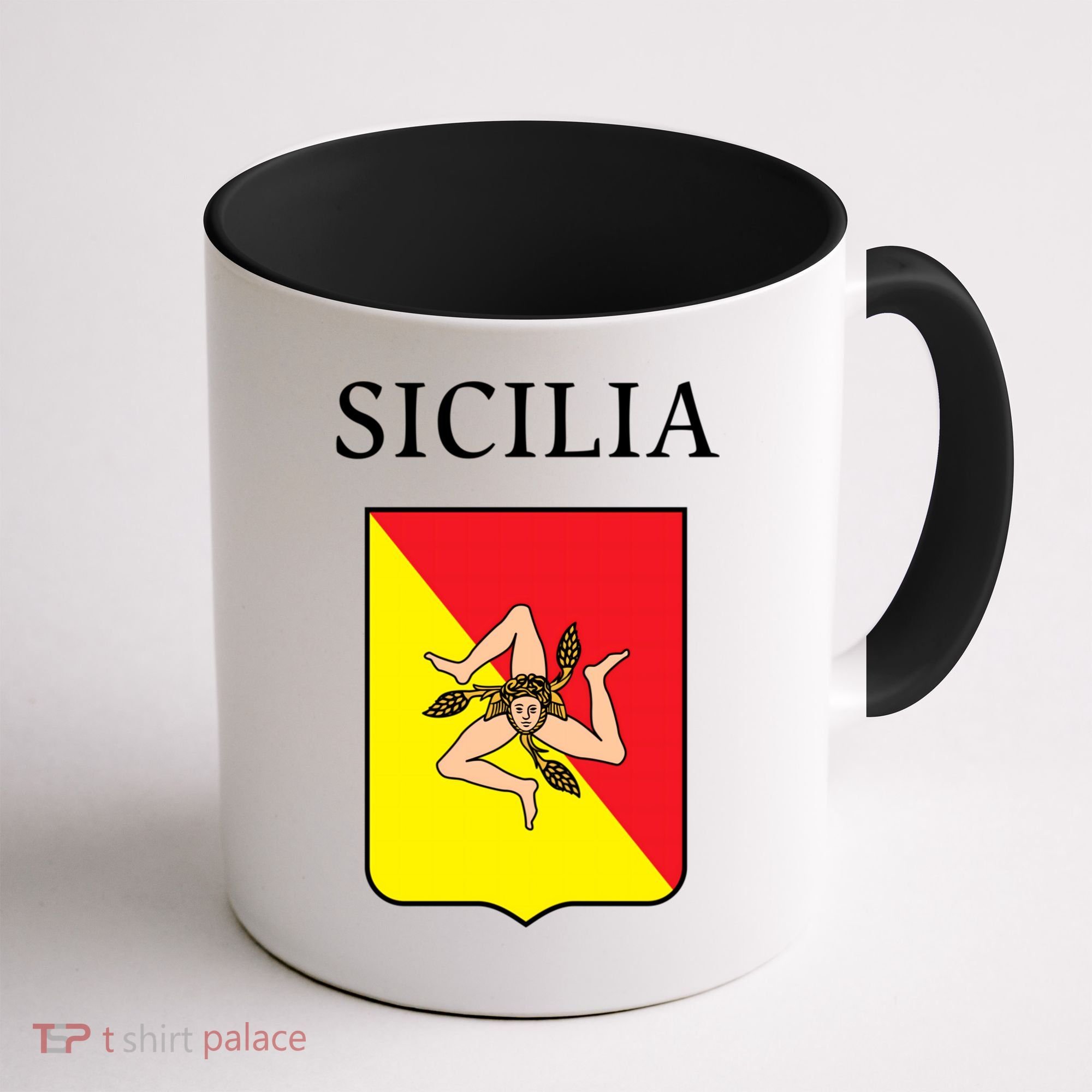Sicilia Flag Sicily Palermo Italy Gift Coffee Mug