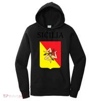 Sicilia Flag Sicily Palermo Italy Gift Women's Hoodie thumb 0