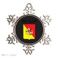 Sicilia Flag Sicily Palermo Italy Gift Ornament thumb 0