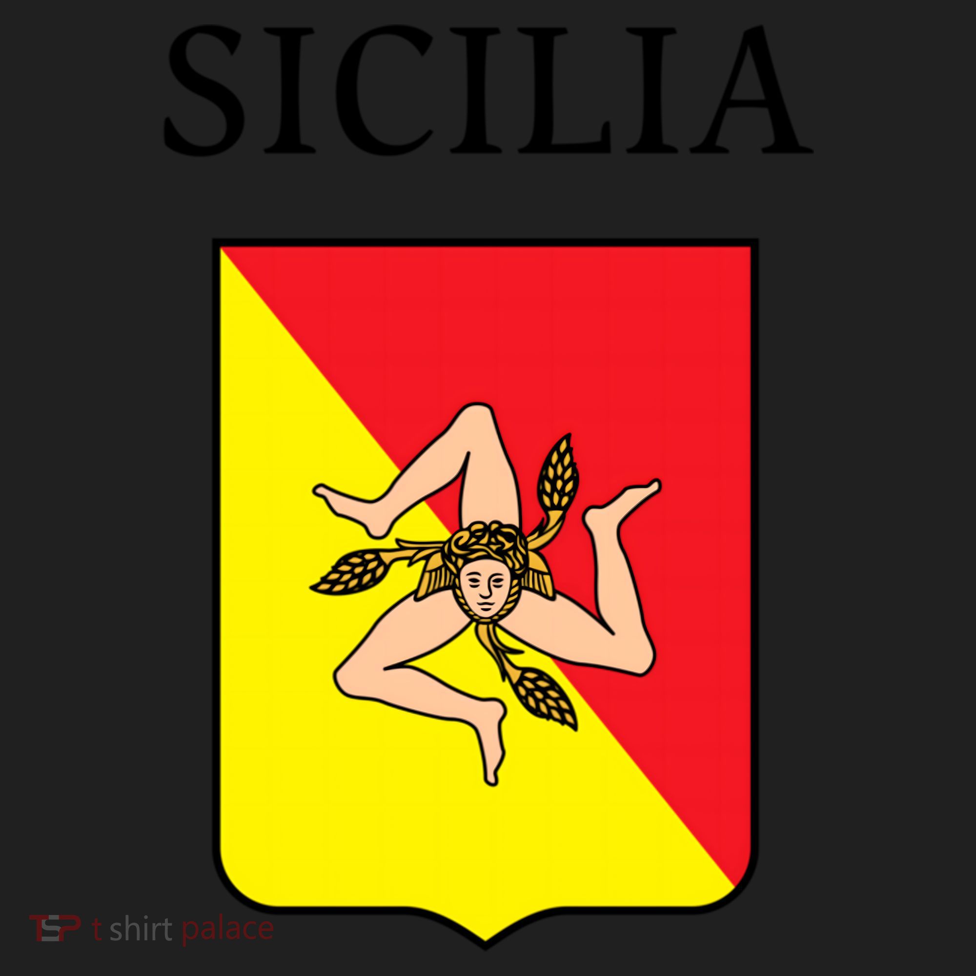 Sicilia Flag Sicily Palermo Italy Gift Golf Towel