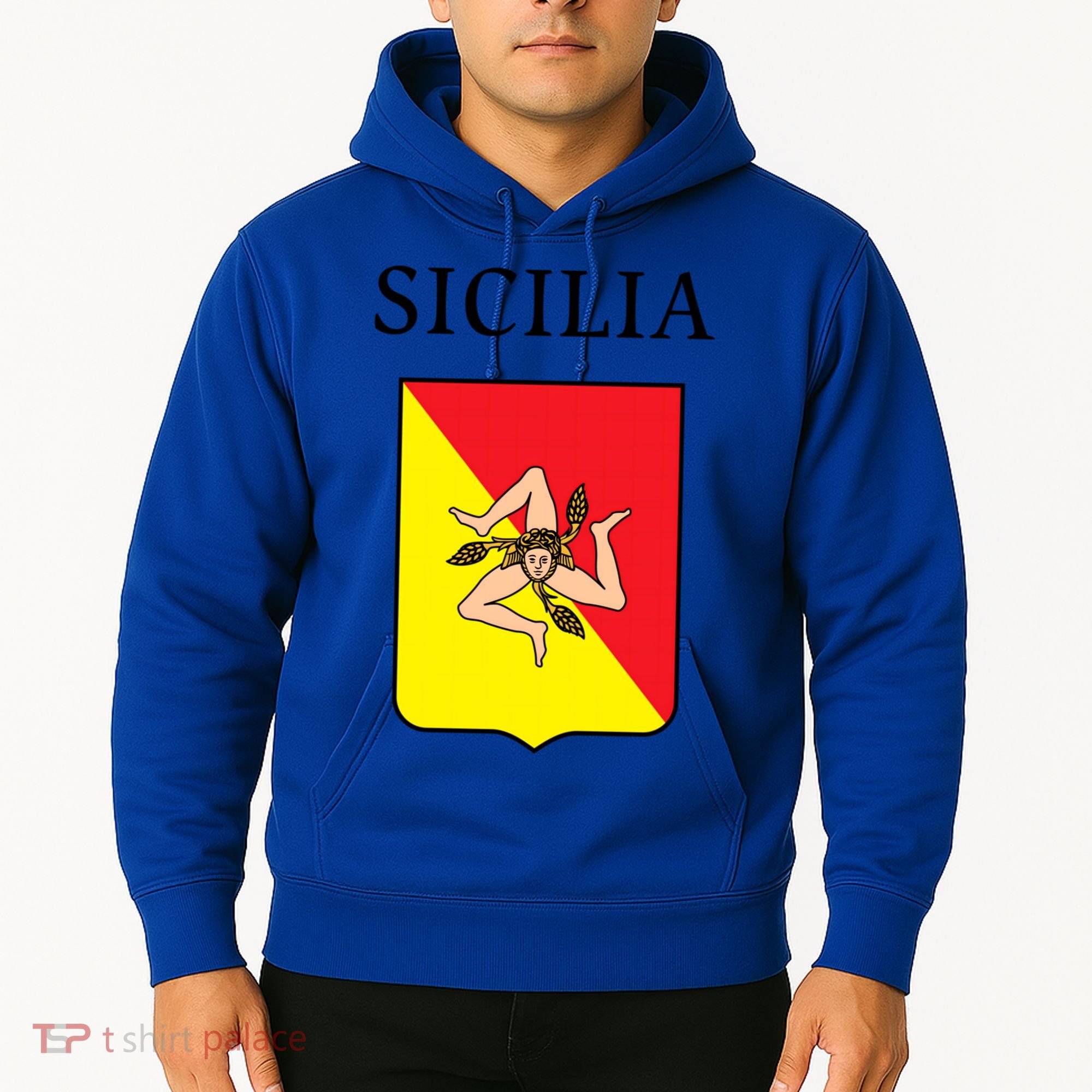 Sicilia Flag Sicily Palermo Italy Gift Hoodie