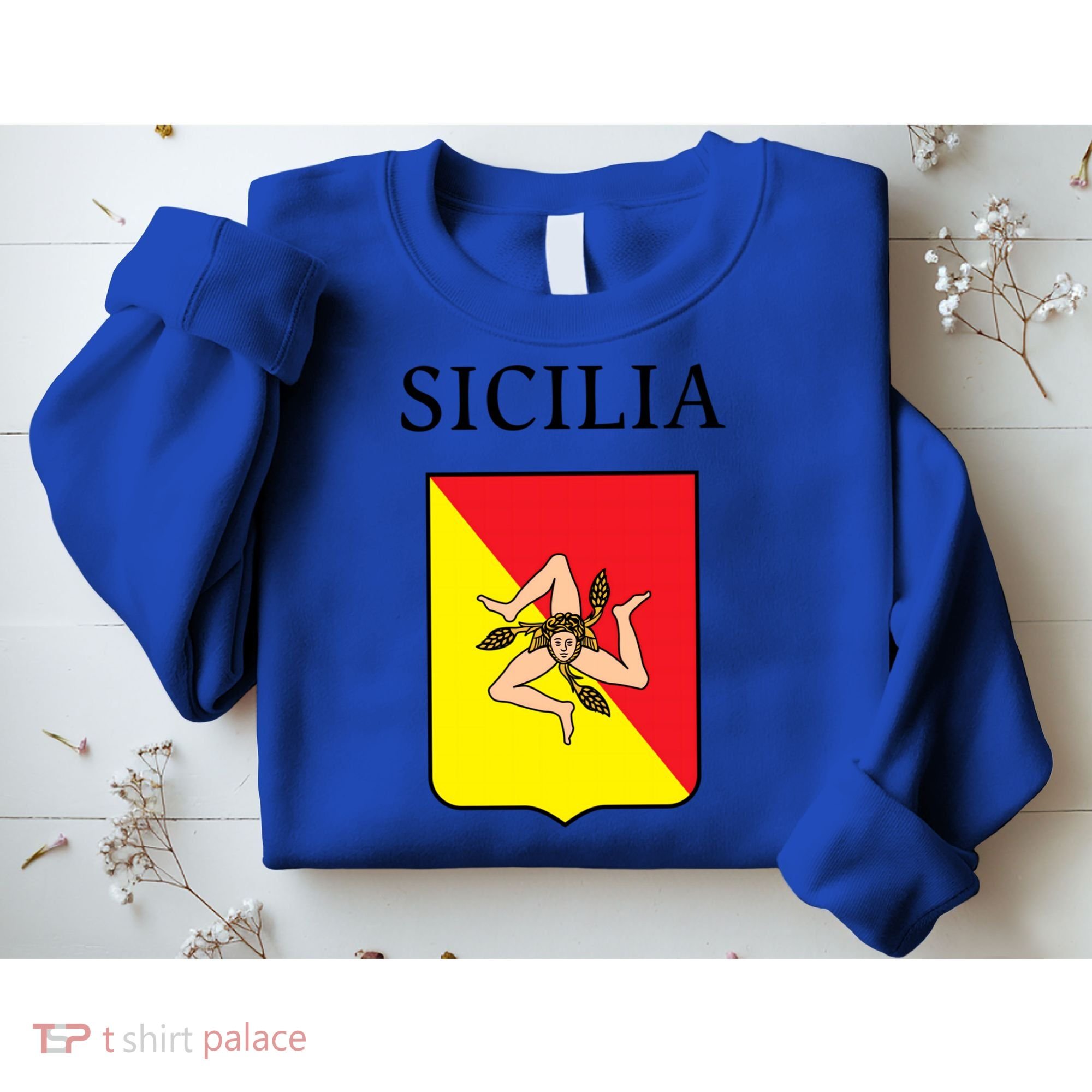 Sicilia Flag Sicily Palermo Italy Gift Sweatshirt
