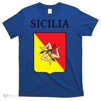 Sicilia Flag Sicily Palermo Italy Gift T-Shirt thumb 0