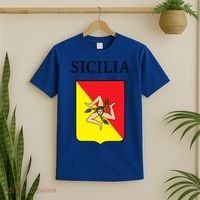 Sicilia Flag Sicily Palermo Italy Gift T-Shirt thumb 2