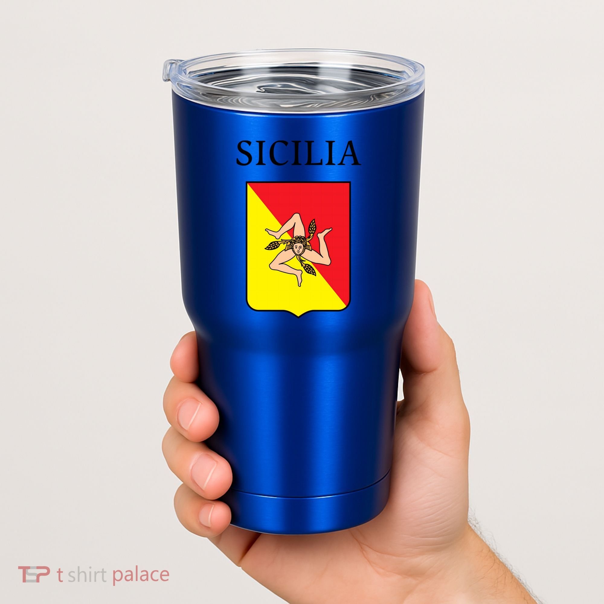 Sicilia Flag Sicily Palermo Italy Gift Tumbler