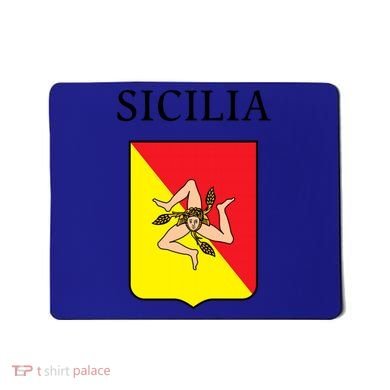 Sicilia Flag Sicily Palermo Italy Gift Mousepad