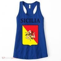 Sicilia Flag Sicily Palermo Italy Gift Women's Tank Top thumb 0
