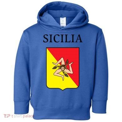 Sicilia Flag Sicily Palermo Italy Gift Toddler Hoodie