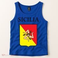 Sicilia Flag Sicily Palermo Italy Gift Tank Top thumb 2